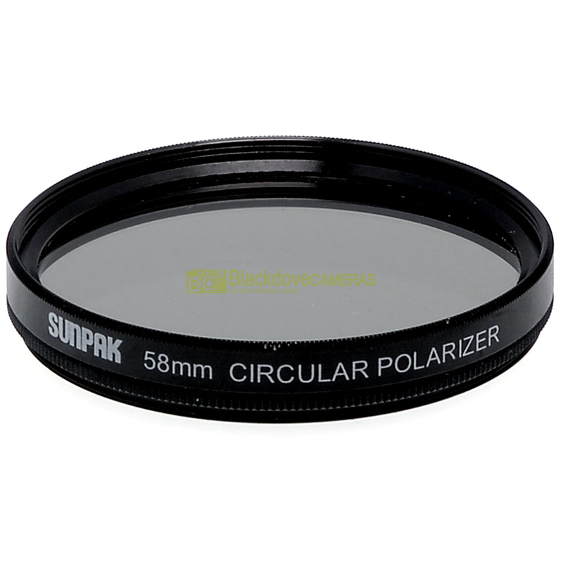 58mm Filtro polarizzatore per obiettivi con vite M58 Polarizing filter