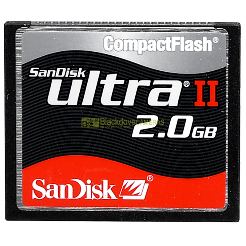 Scheda di memoria compact flash Sandisk Ultra II 2Gb Memory Card. CF