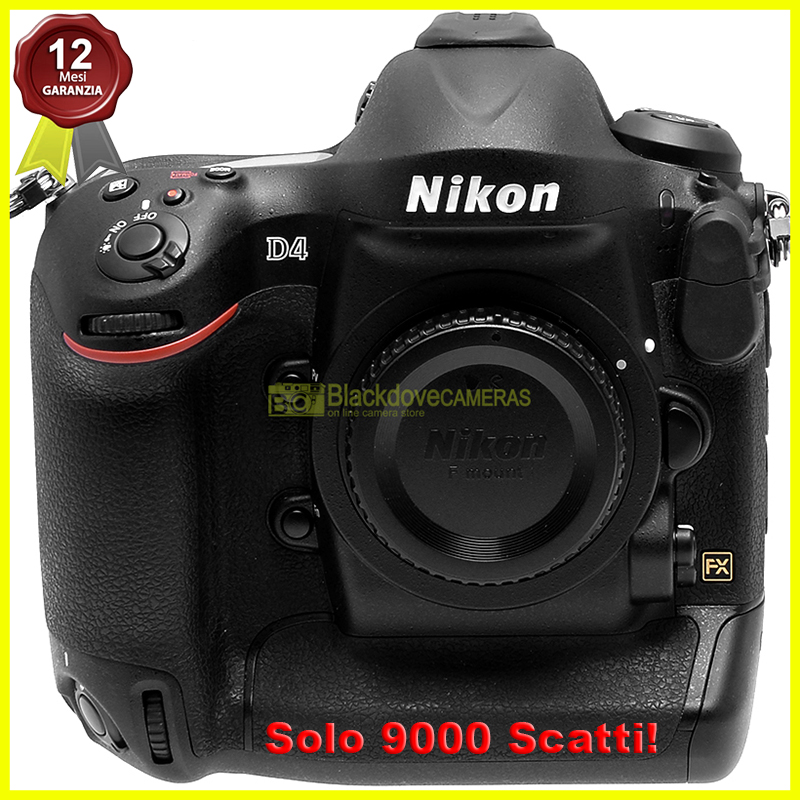 Nikon D4 body fotocamera reflex digitale. Macchina fotografica. Come nuova!