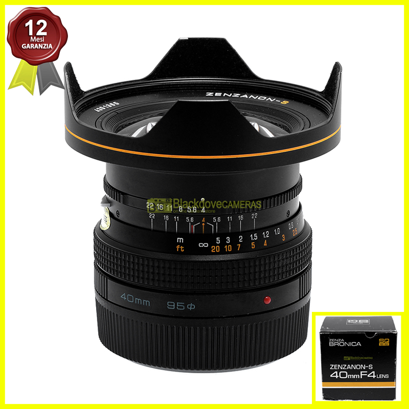 Zenzanon S 40mm. f4 per fotocamere analogiche medio formato Zenza