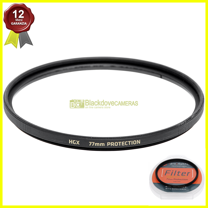 77mm. filtro trasparente Protection HGX Promaster. Protector filter.