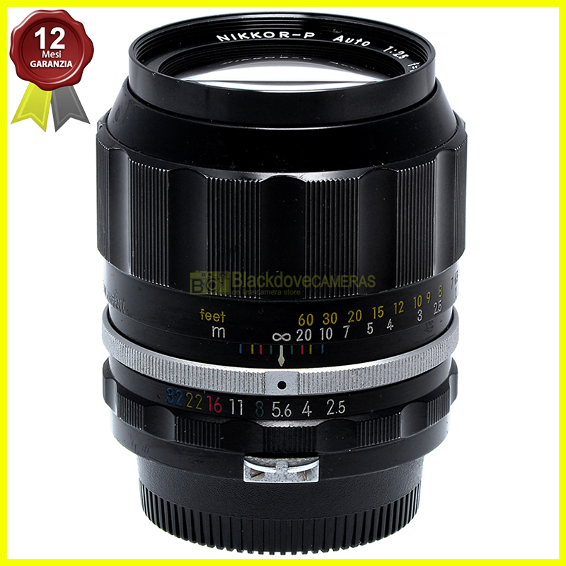 Nikon Nikkor P Auto 105mm f2,5 obiettivo per fotocamere innesto F a forcella 