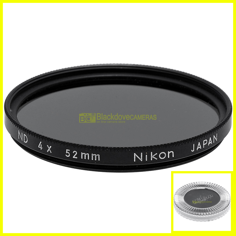 52mm Filtro Neutral Density ND 4x Nikon a vite M52. ND lens filter