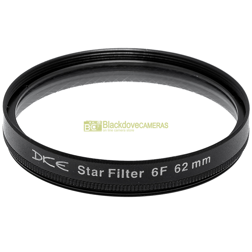 62mm filtro Star 6x stella a 6 punte DKE per obiettivi M62. Cross screen filter 