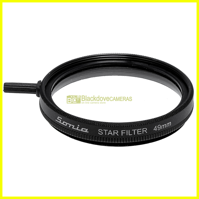 49mm filtro Star 4x stella a 4 punte Sonia per obiettivi M49 Cross screen filter