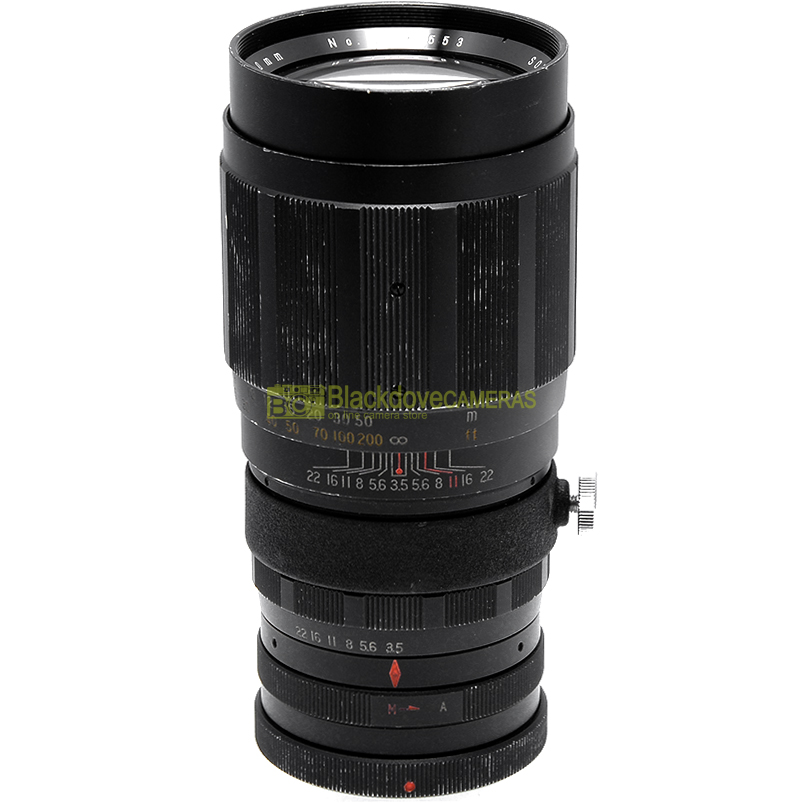 Soligor 200mm. f3,5 Tele Obiettivo per fotocamere reflex Canon FD e FL 