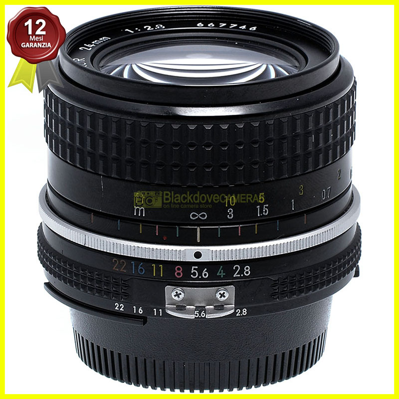 Nikon AI Nikkor 24mm f2,8 obiettivo per fotocamere reflex analogiche. Usato