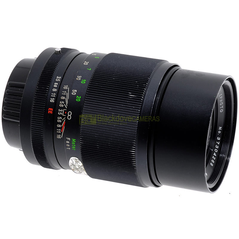 Tele obiettivo Vivitar 135mm. f3,5 per fotocamere reflex Konica AR. 135/3,5