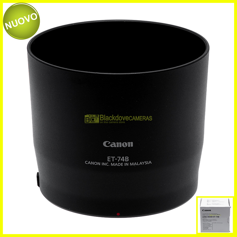 “Canon paraluce ET-74B originale per obiettivo EF 70/300mm. f4.5,6 IS II. ET74 B”