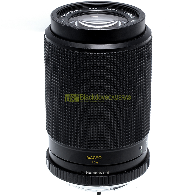 Kalimar 80/200mm. f4,5-5,6 Macro obiettivo zoom per fotocamere Minolta MC MD