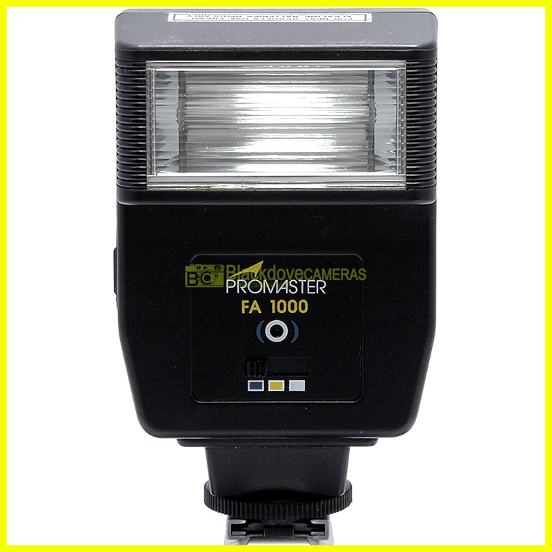 “Flash universale Promaster FA-1000 per fotocamere con contatto caldo o sincro”