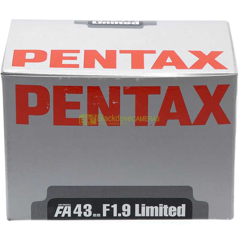 Pentax AF 43mm. f1,8 Unlimited empty box. Solo scatola con imballo. Box only