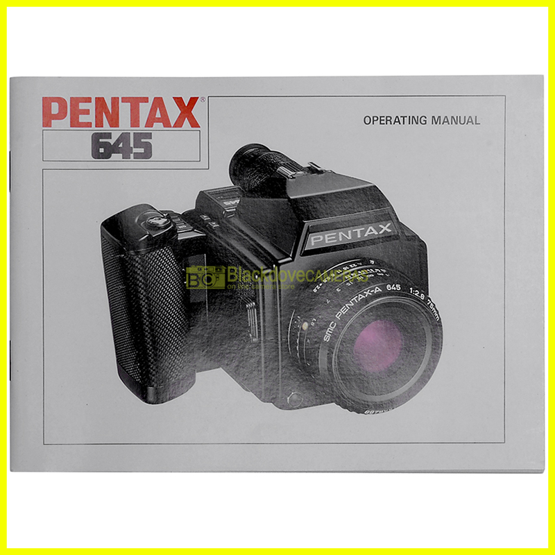 Pentax 645 genuine Operating Manual. English. Instruction booklet