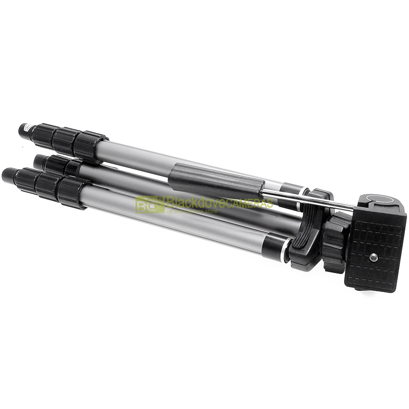 Treppiede universale leggero. Cavalletto per fotocamere cm. 40/105. Tripod.