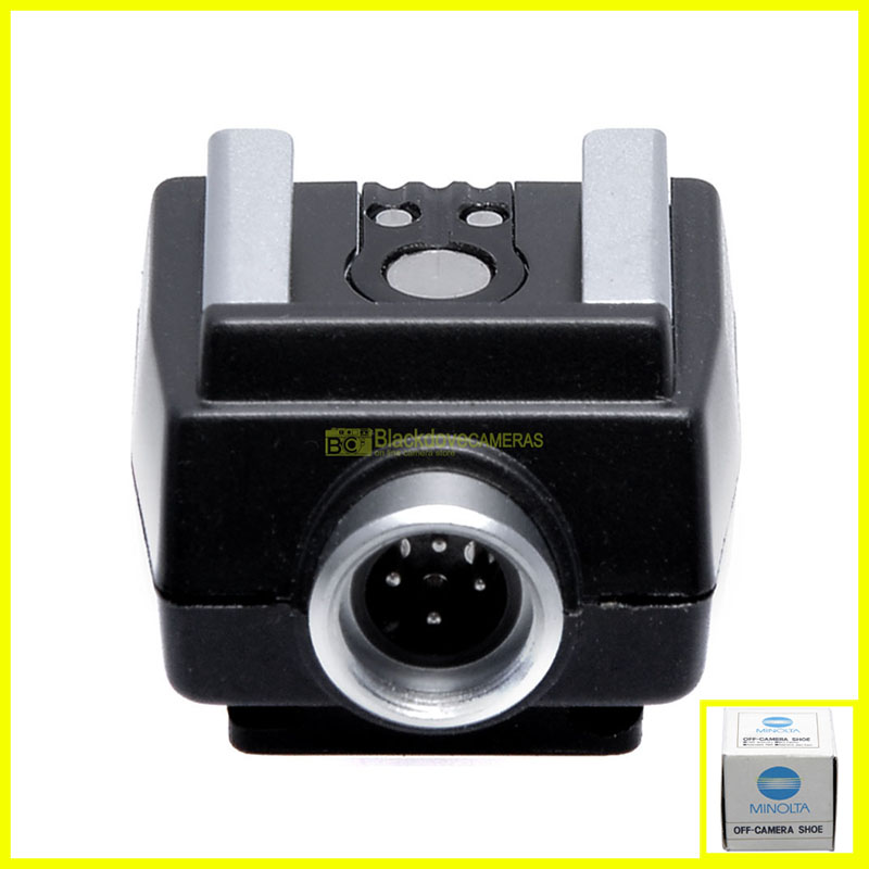 Minolta Off Camera Shoe slitta flash con presa per fotocamere Dynax/Maxxum.