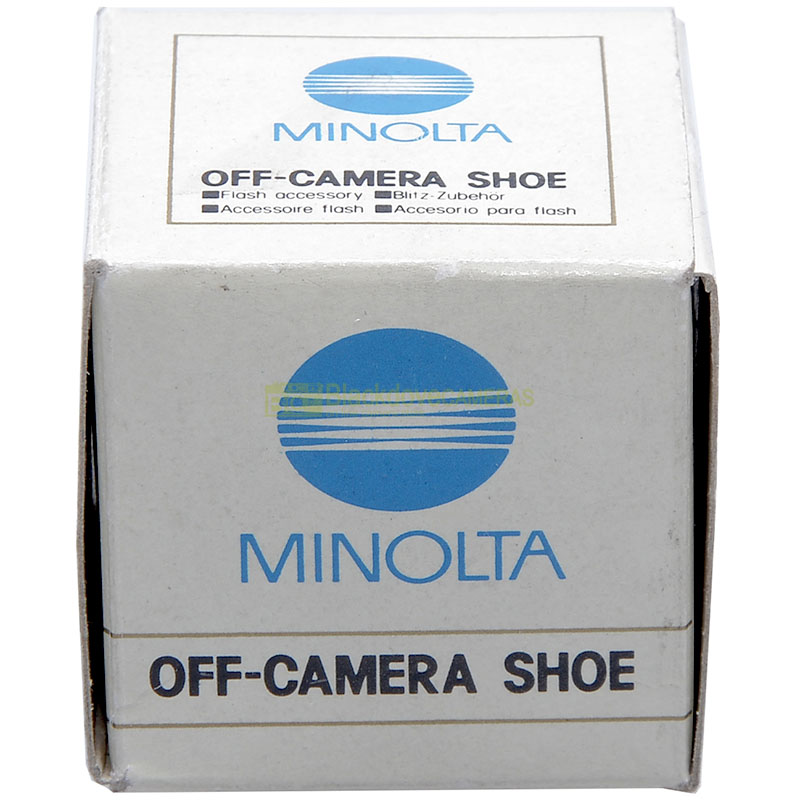 Minolta Off Camera Shoe slitta flash con presa per fotocamere Dynax/Maxxum.