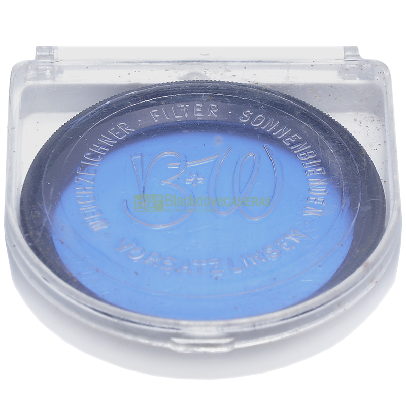 Filtro blu KB12 2x 44E B+W Pro per obiettivi. Blue photo filter.