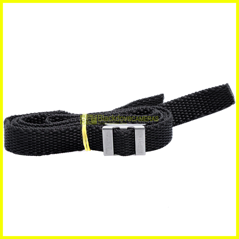 Nikon Tracolla originale nero per custodie obiettivi. Genuine strap.