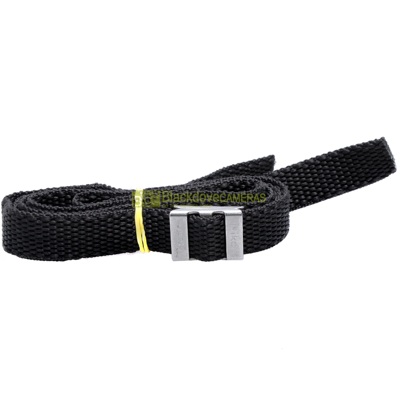 Nikon Tracolla originale nero per custodie obiettivi. Genuine strap.