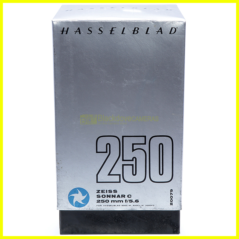 Hasselblad Sonnar C 250mm. f5,6 empty box. Solo scatola con imballo interno