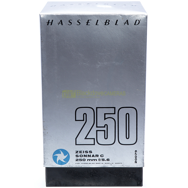Hasselblad Sonnar C 250mm. f5,6 empty box. Solo scatola con imballo interno