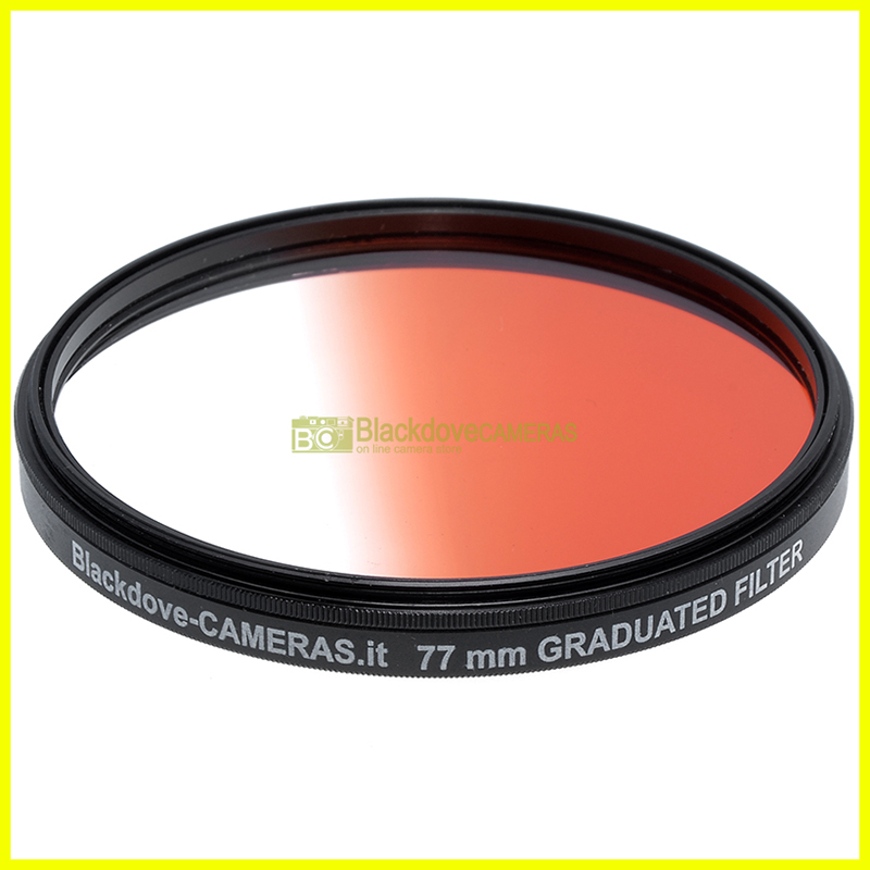 77mm. filtro digradante Arancione Blackdove-cameras Graduated orange filter. M77
