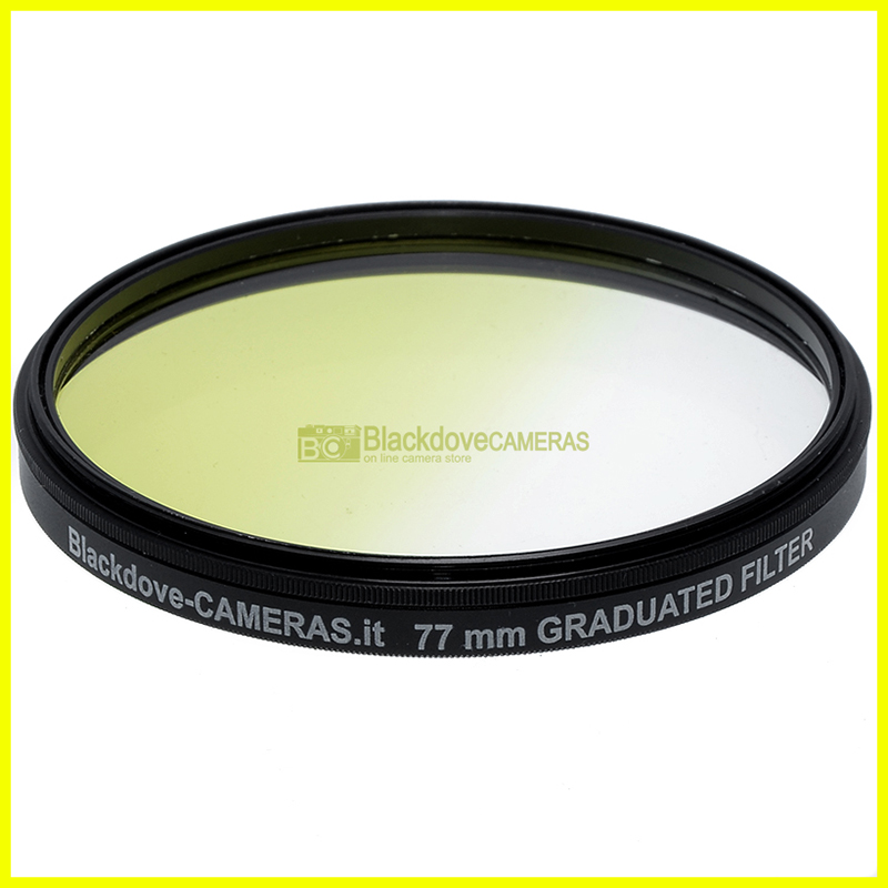 77mm. filtro digradante giallo Blackdove-cameras Graduated yellow filter. M77