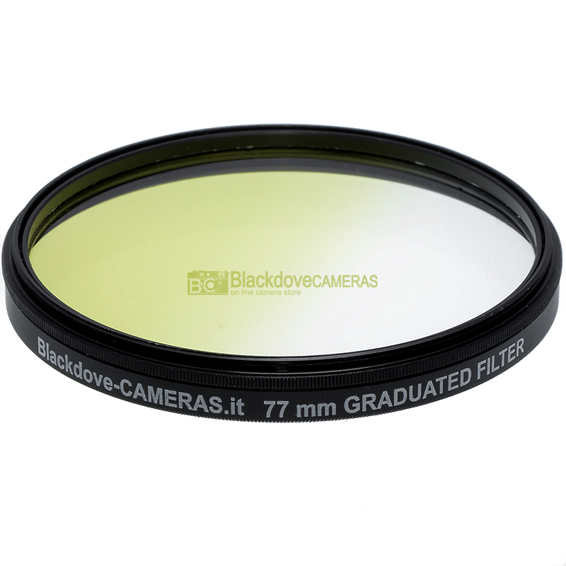 77mm. filtro digradante giallo Blackdove-cameras Graduated yellow filter. M77