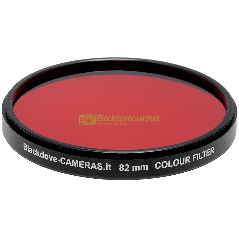 82mm. filtro Rosso Blackdove-cameras. Diametro 82 mm. Red filter.