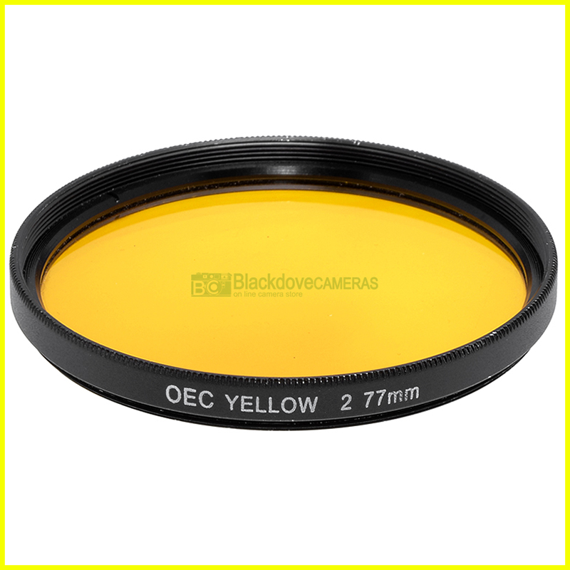 77mm. Filtro colorato giallo scuro 2 OEC innesto a vite M77 Yellow 2 lens filter