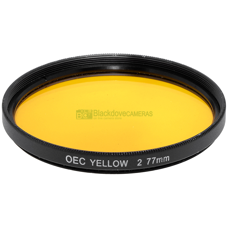 77mm. Filtro colorato giallo scuro 2 OEC innesto a vite M77 Yellow 2 lens filter