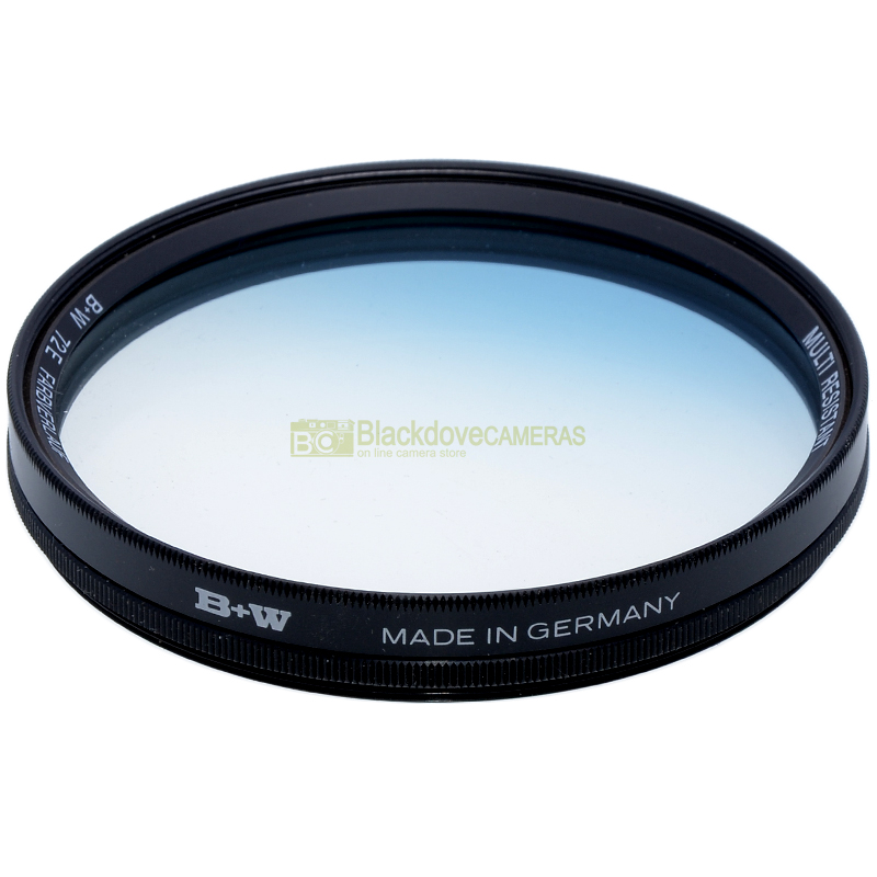 “72mm. Filtro digradante blu 72E B+W by Schneider. M72 graduated filter *NUOVO*.”