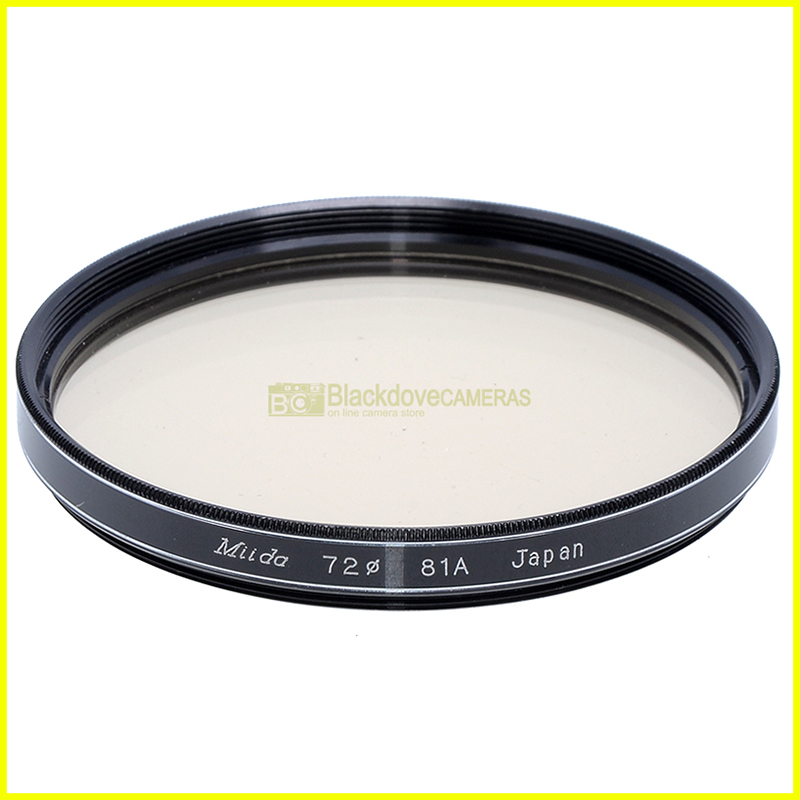 72mm. filtro verde di conversione a81A Mida con innesto a vite M72.