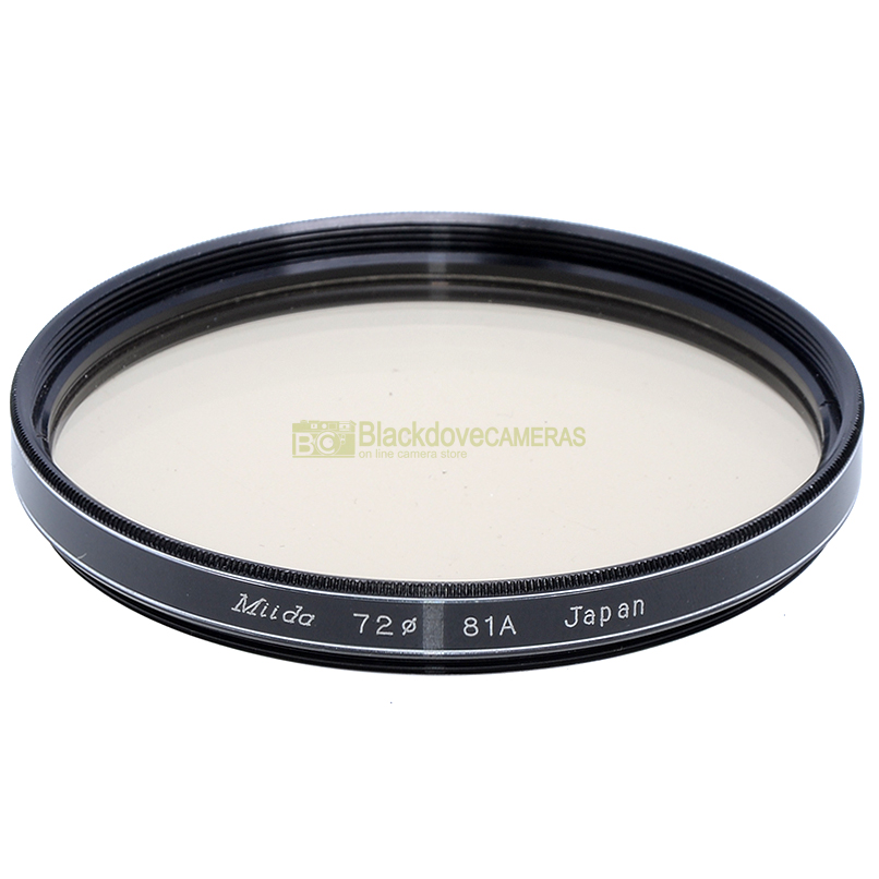 72mm. filtro verde di conversione a81A Mida con innesto a vite M72.