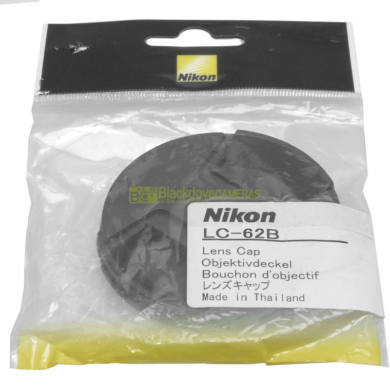 Nikon LC-62b tappo copri-obiettivo anteriore 62mm. ORIGINALE LC62 lens cover