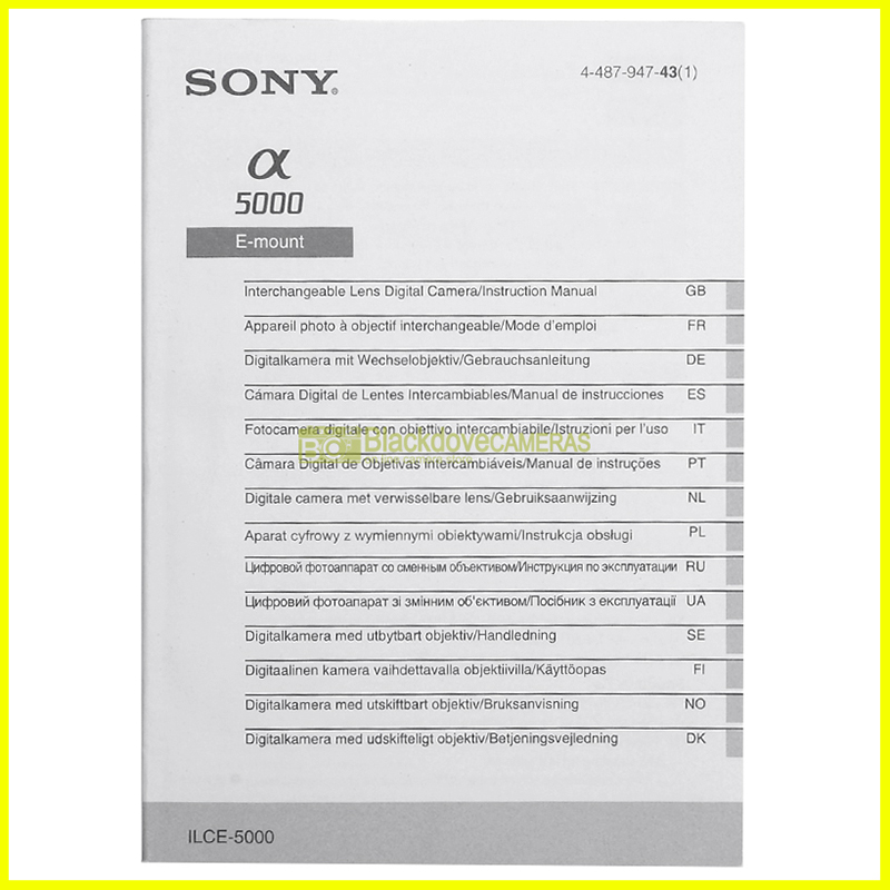 “Manuale fotocamera Sony”