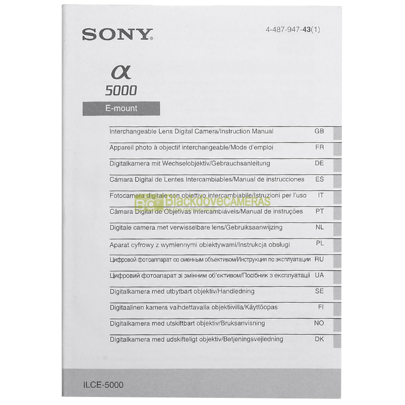 “Manuale fotocamera Sony”