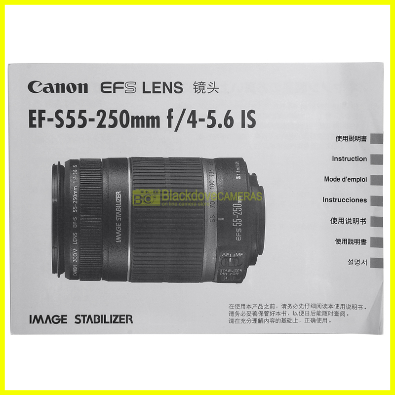 “Manuale obiettivo Canon”