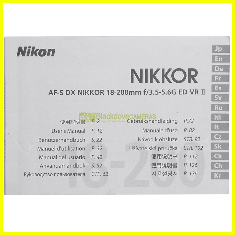 “Manuale obiettivo Nikon”
