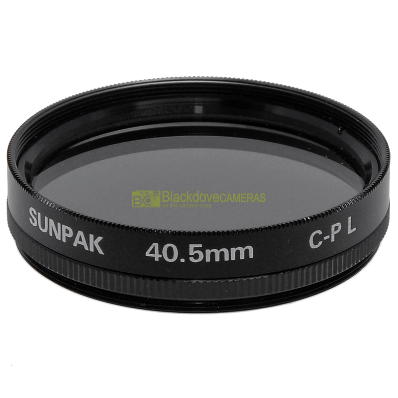 40.5mm Sunpak polarizing filter for M40.5 screw lenses. Polarising