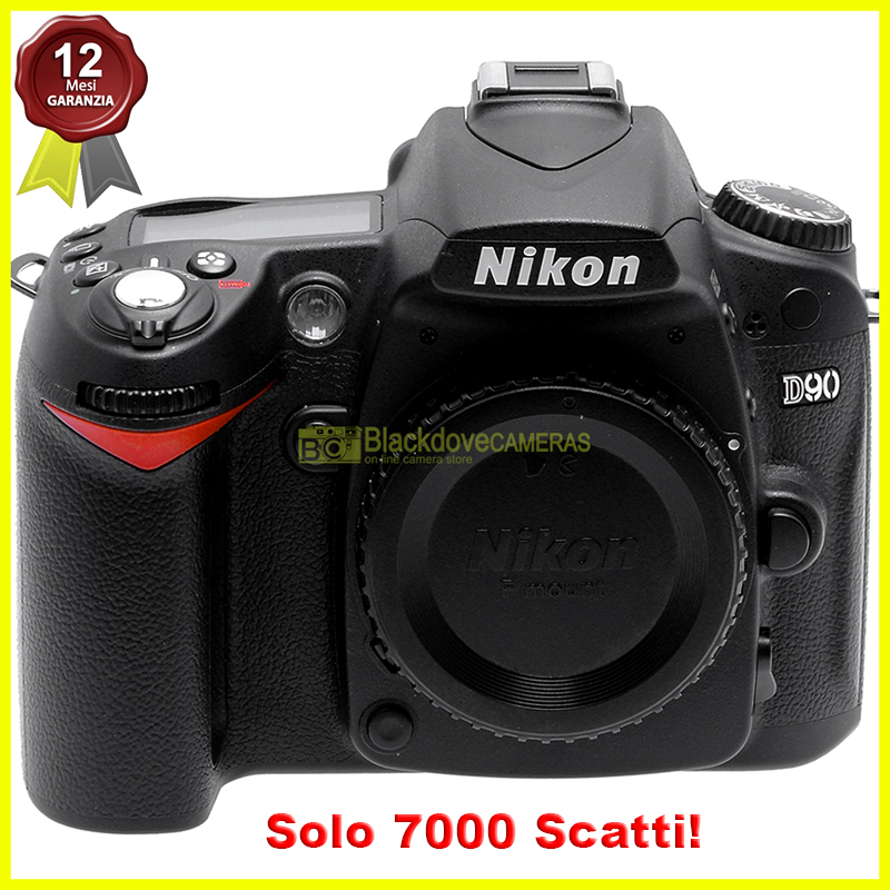 Nikon D90 body fotocamera digitale reflex. Macchina fotografica formato APS-C