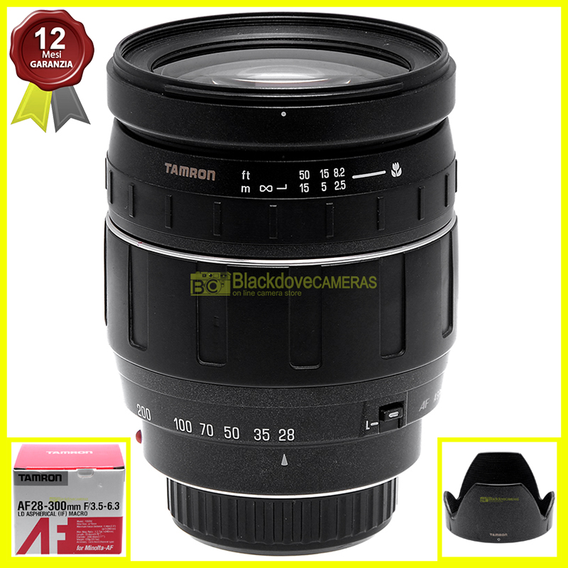 Tamron AF 28/300mm. f3.5-6.3 Macro for Minolta Dynax and sony A-Mount cameras