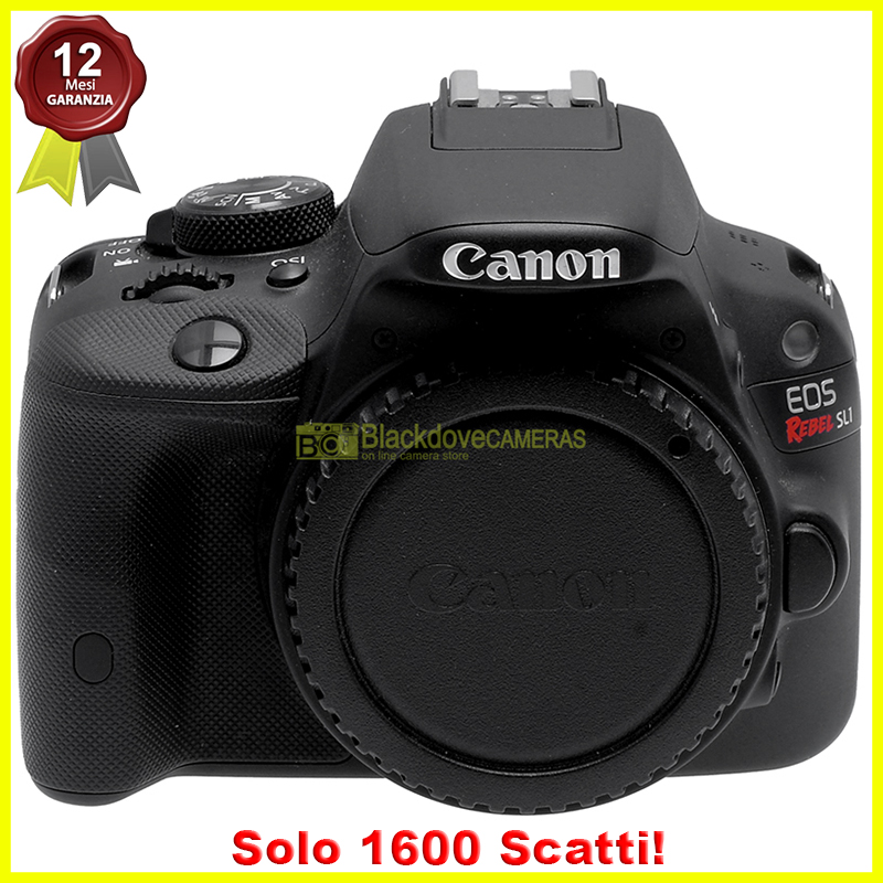 Canon EOS SL1 (EOS 100D) body. Fotocamera digitale. Macchina fotografica 18Mp.