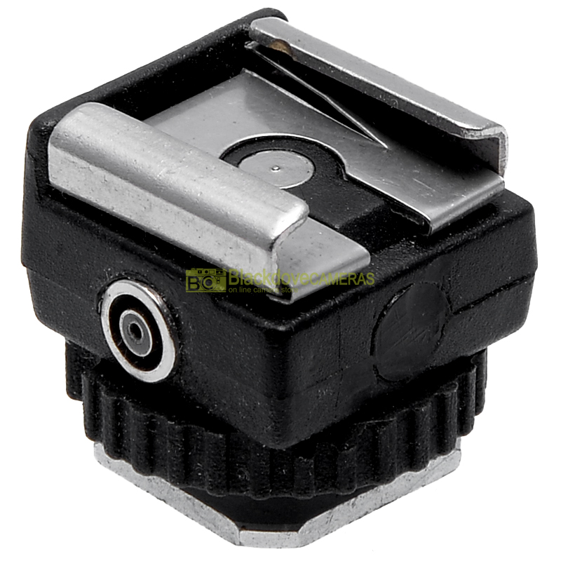 Slitta flash multipresa PC sincro e contatto caldo con innesto treppiedi.
