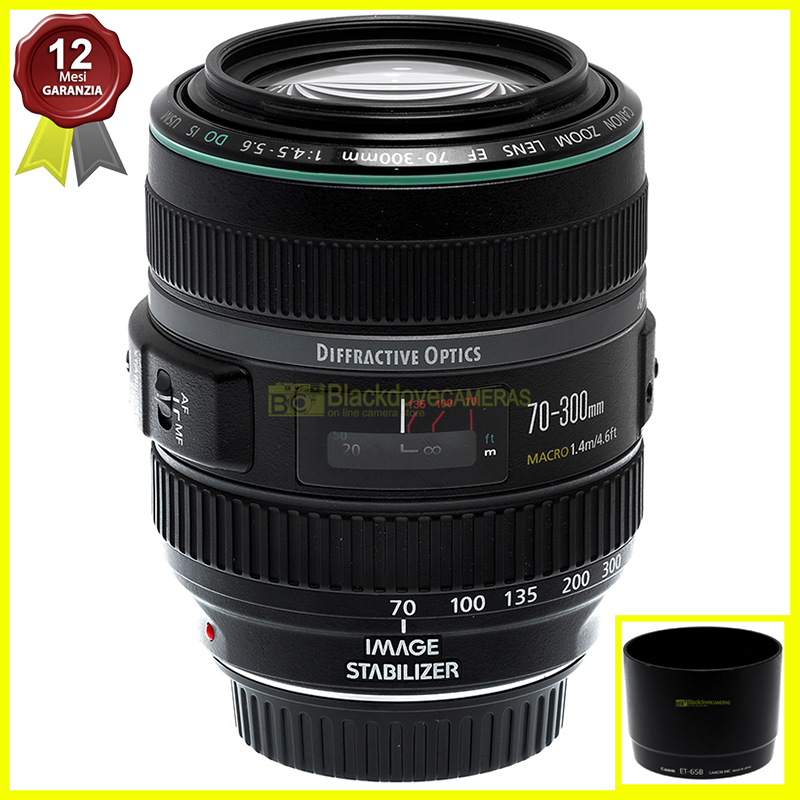 Canon EF 70/300mm f4,5-5,6 DO IS USM Obiettivo Full Frame per fotocamere EOS.