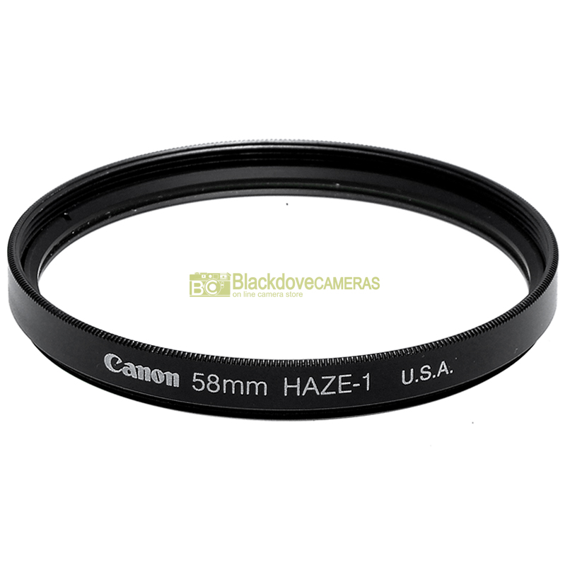 58mm. Filtro UV Haze-1 originale Canon con vite M58. Ultra violet filter.