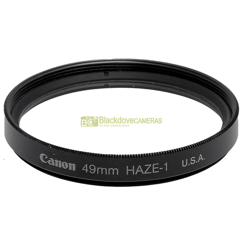 49mm. Filtro UV Haze-1 originale Canon con vite M49. Ultra violet filter.