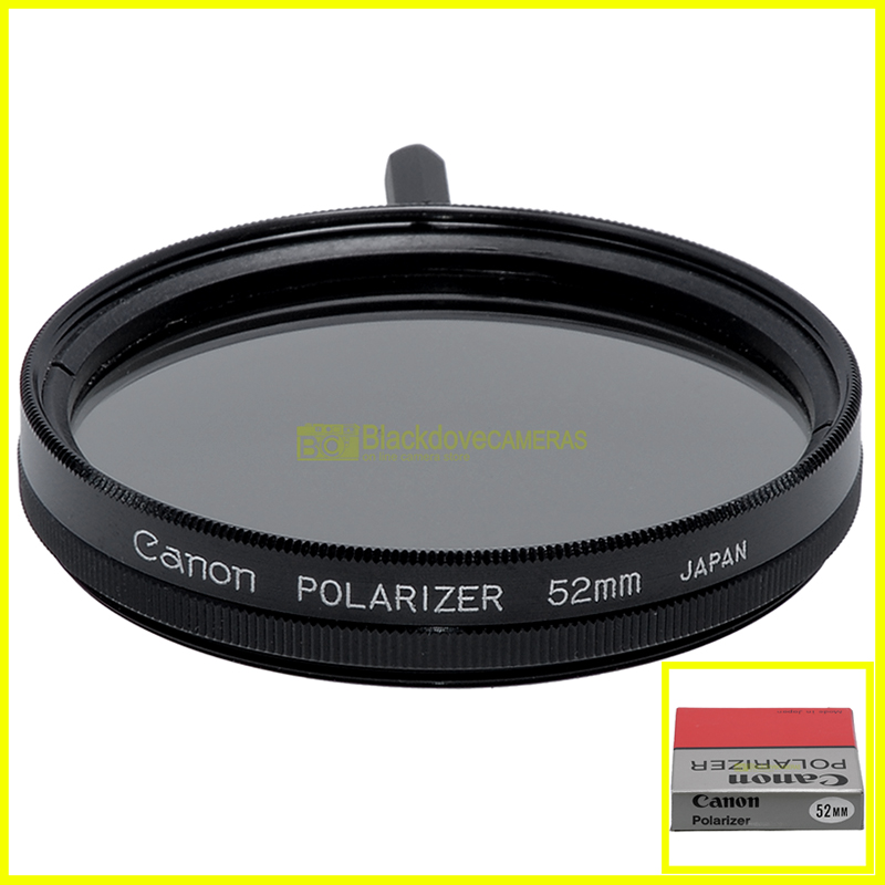 2mm. FiltroPolarizzatore originale Canon con vite M52. Polarizer filter