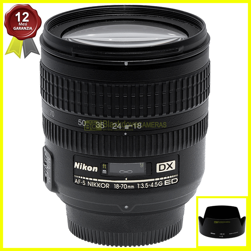 Nikon AF-S Nikkor 18/70mm. f3,5-4,5 G ED obiettivo per fotocamere digitali APS.
