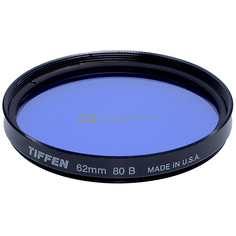 62mm. filtro di conversione blu 80B Tiffen diametro M62 mm. Blue lens filter